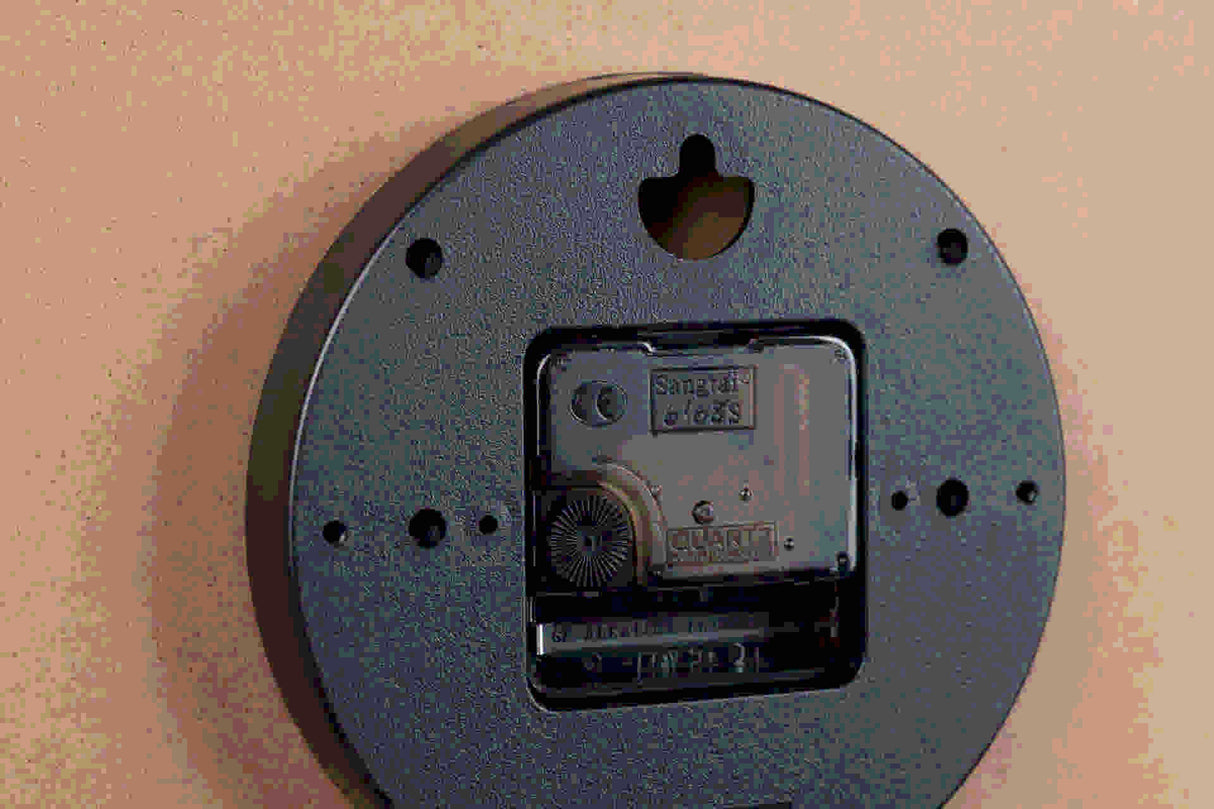 RELOJ PARED METAL BLANCO 40x4,5X40 CM