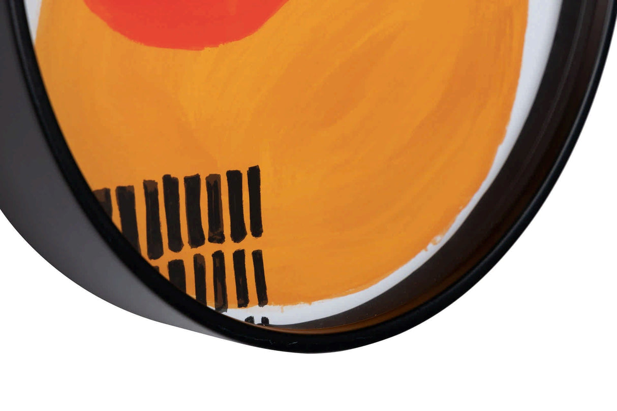 Relógio de parede de metal preto 40x4,5x40 cm