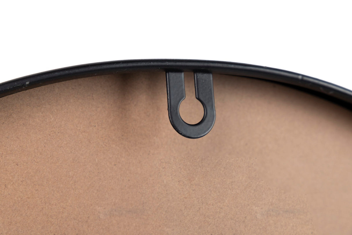 Relógio de parede de metal preto 40x4,5x40 cm