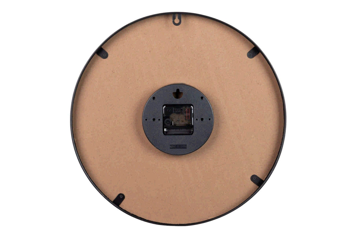 RELOJ PARED METAL NATURAL HOJAS 40x4,5X40 CM