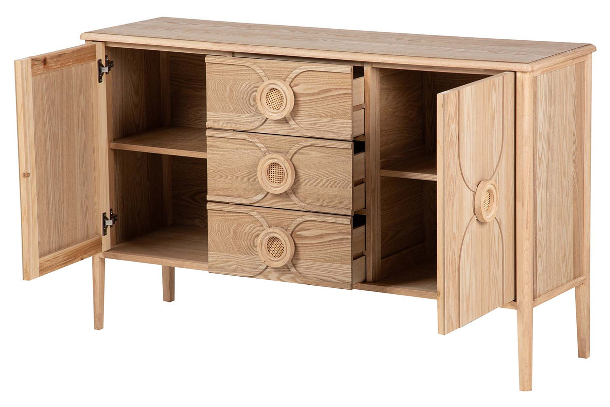 MDF Brown 130x38x80 cm buffre