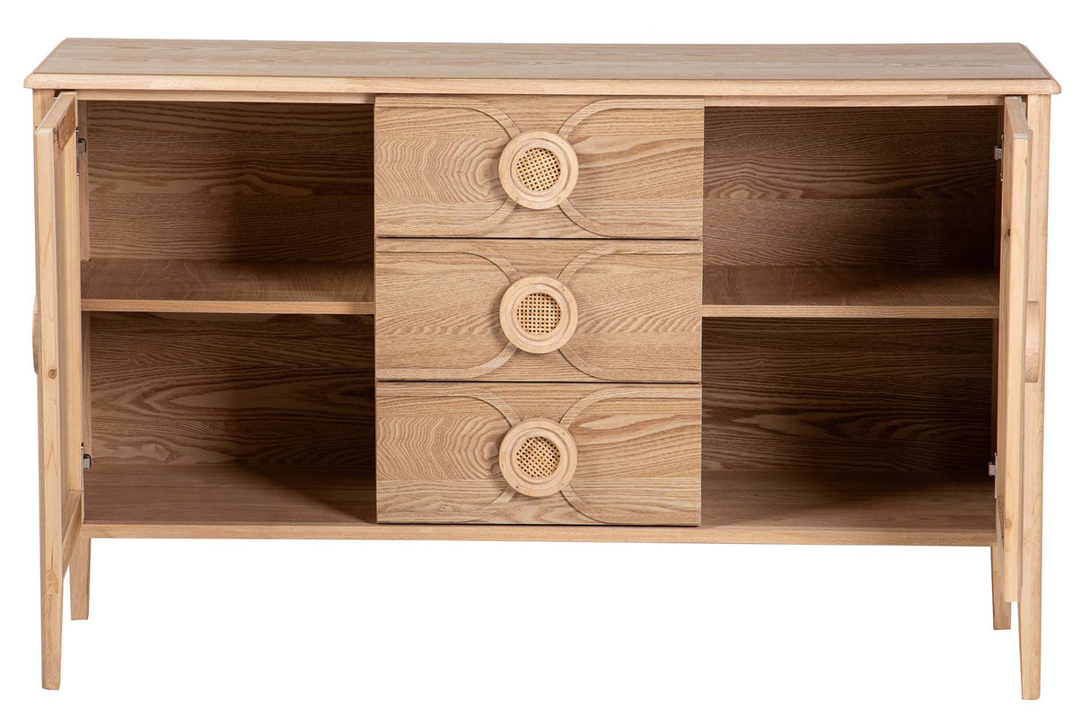 MDF Brown 130x38x80 cm buffre