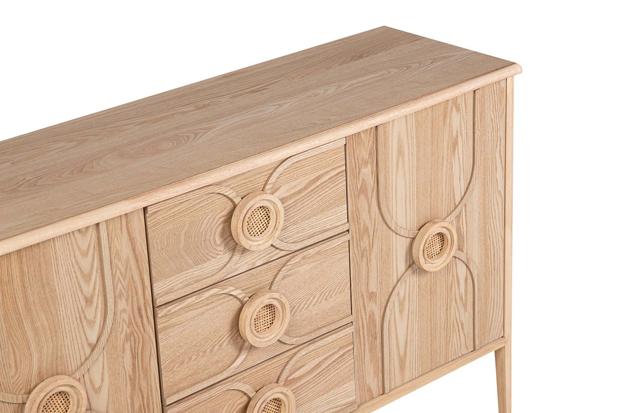 MDF Brown 130x38x80 cm buffre