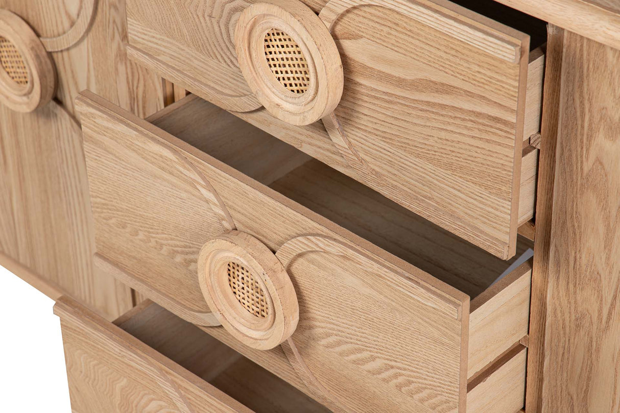 MDF Brown 130x38x80 cm buffre