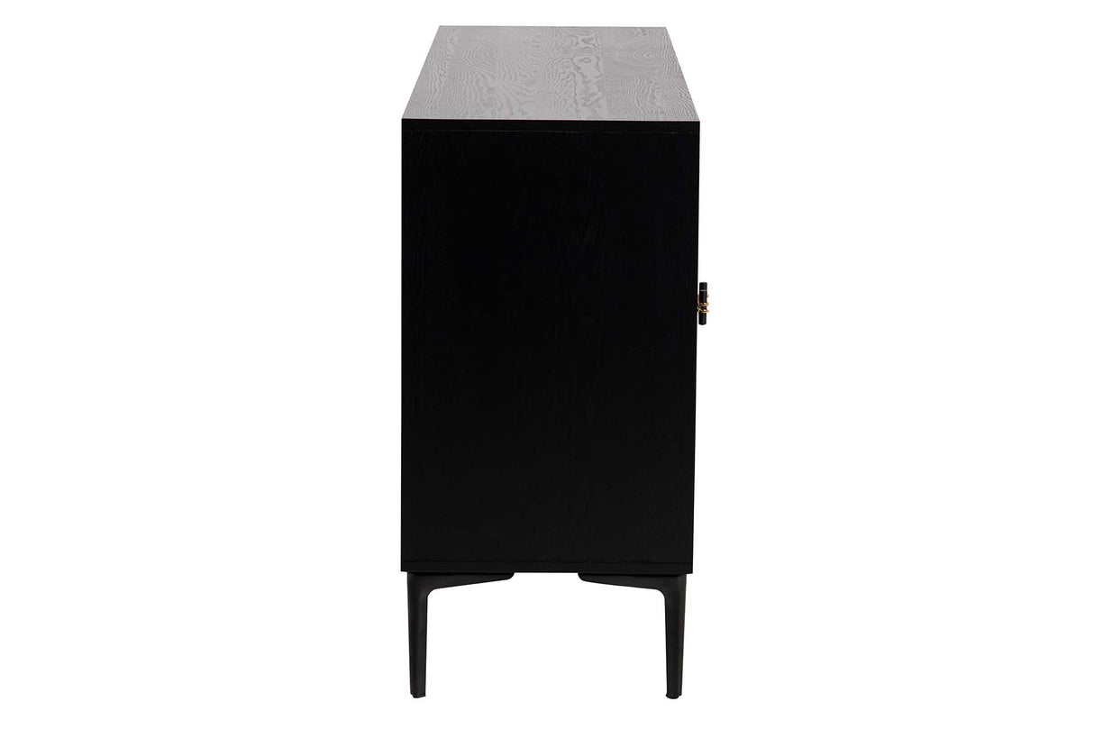 MDF Metal Black blanc 160x40x80 cm