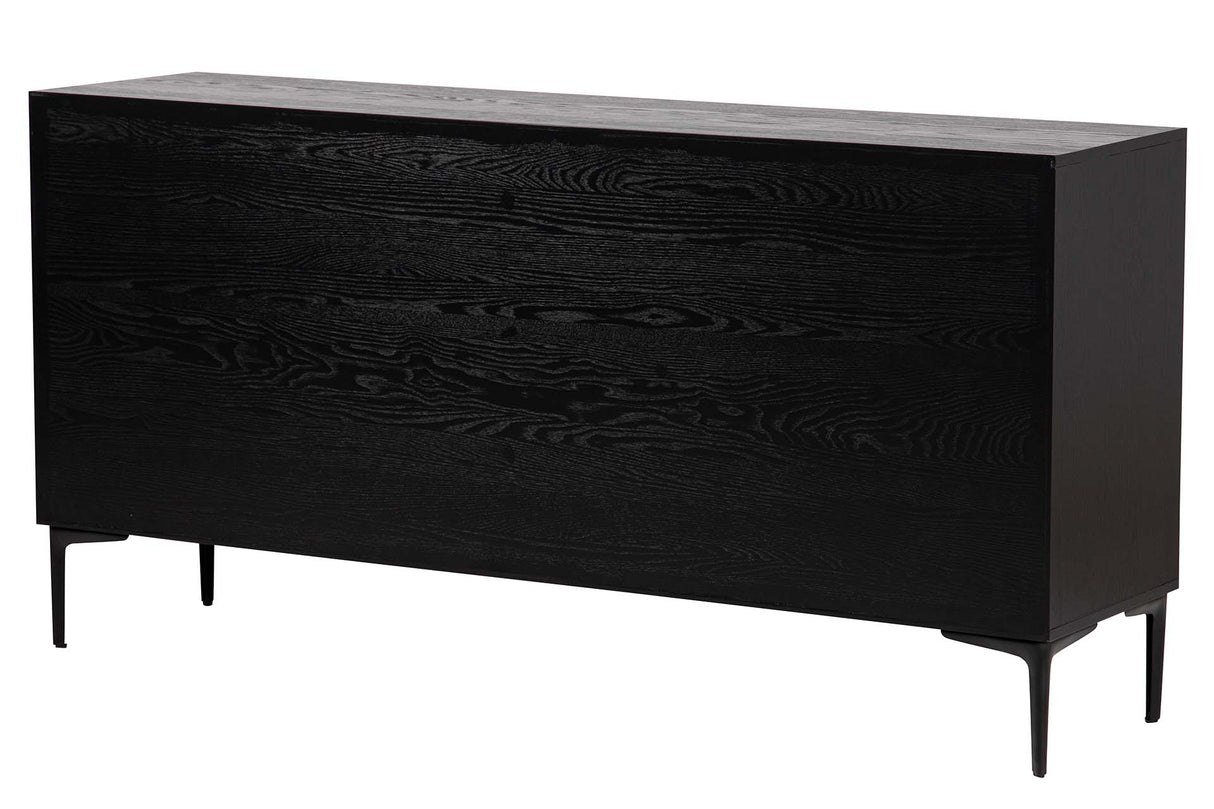MDF Metal Black blanc 160x40x80 cm