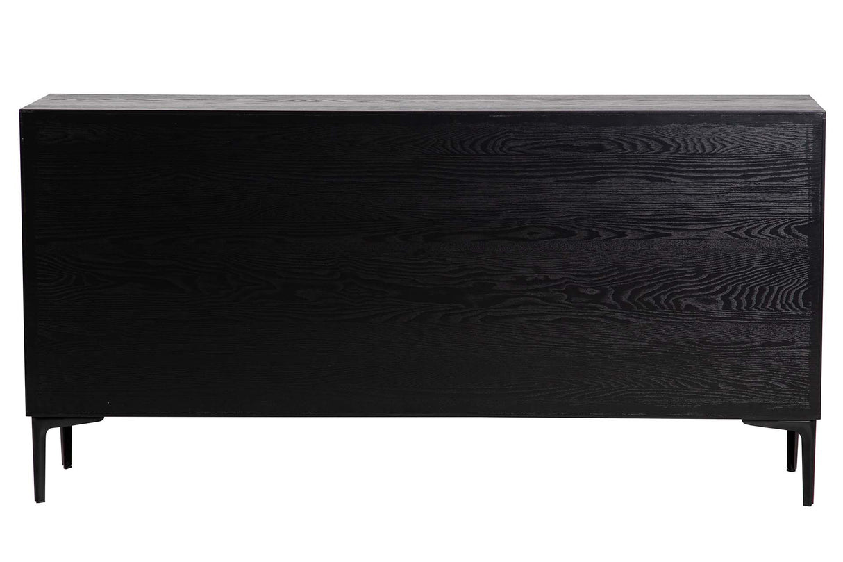 MDF Metal Black blanc 160x40x80 cm