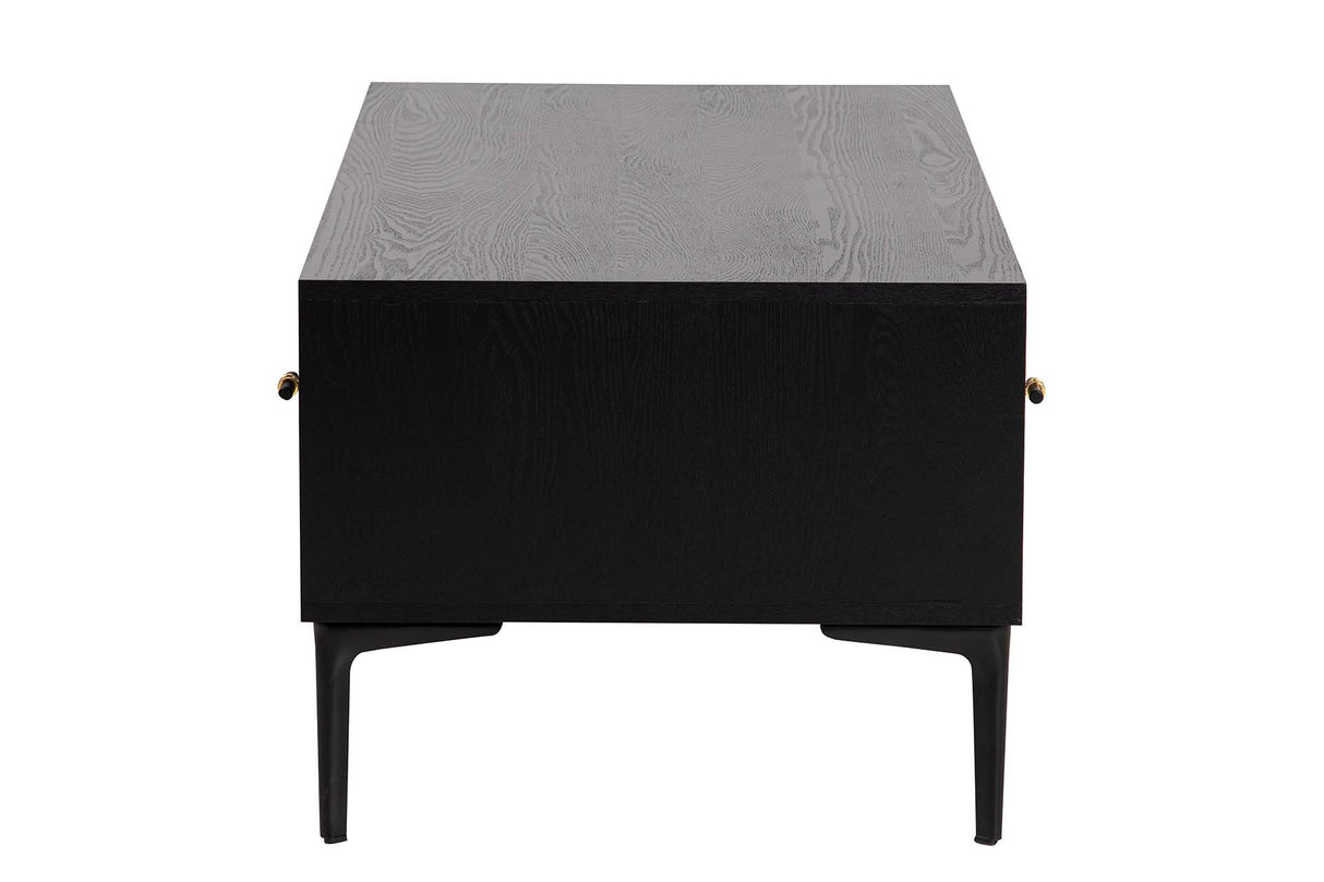 Tableau du centre noir MDF 110x56x45 cm