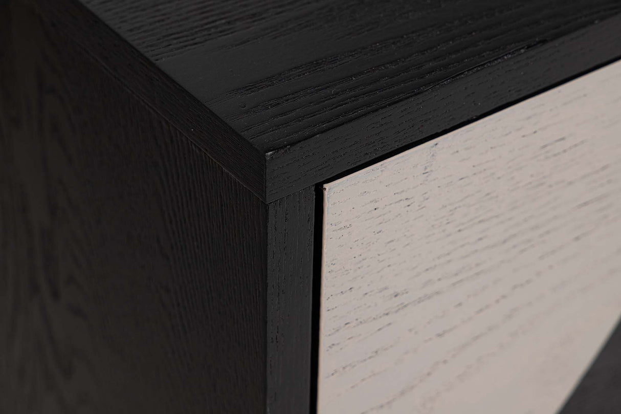 Tableau du centre noir MDF 110x56x45 cm