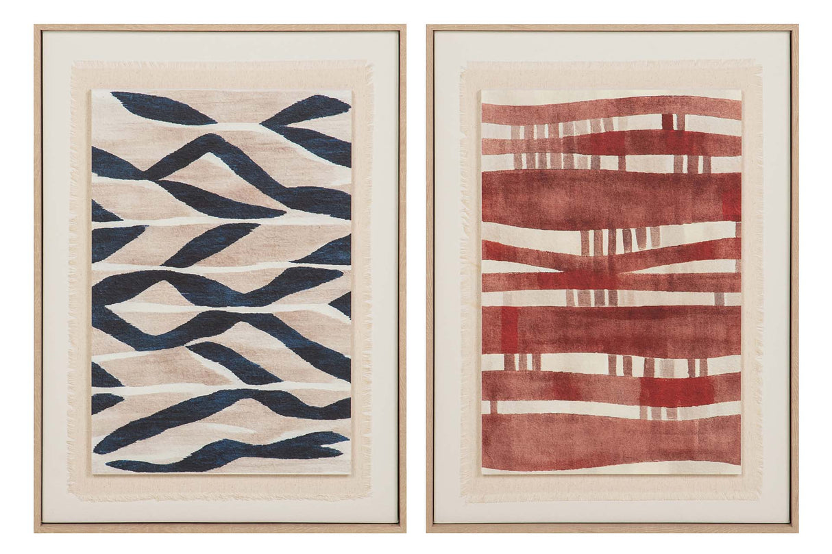 SET 2 CUADROS CON RELIEVE 50x3x70 CM