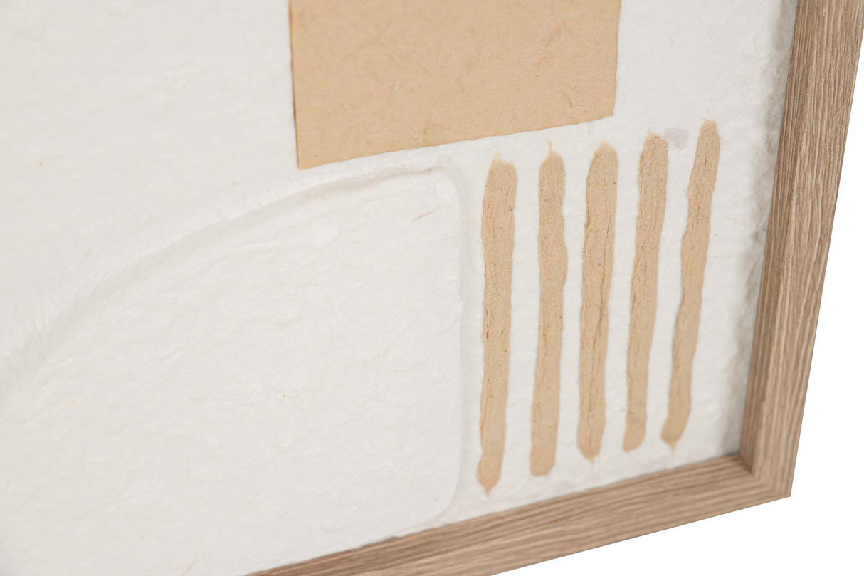 SET 2 CUADROS PAPEL ARROZ CON RELIEVE 60x3x60 CM