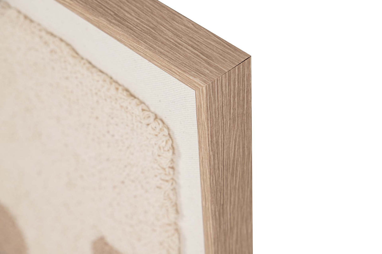 SET 2 CUADROS TELA CON RELIEVE 50x3x70 CM