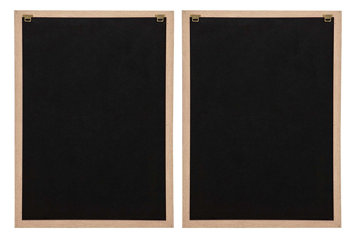 SET 2 CUADROS TELA CON RELIEVE 50x3x70 CM