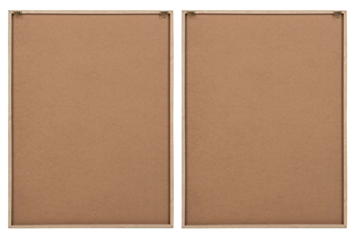 SET 2 CUADROS PAPEL ARROZ CON RELIEVE 50x3x70 CM