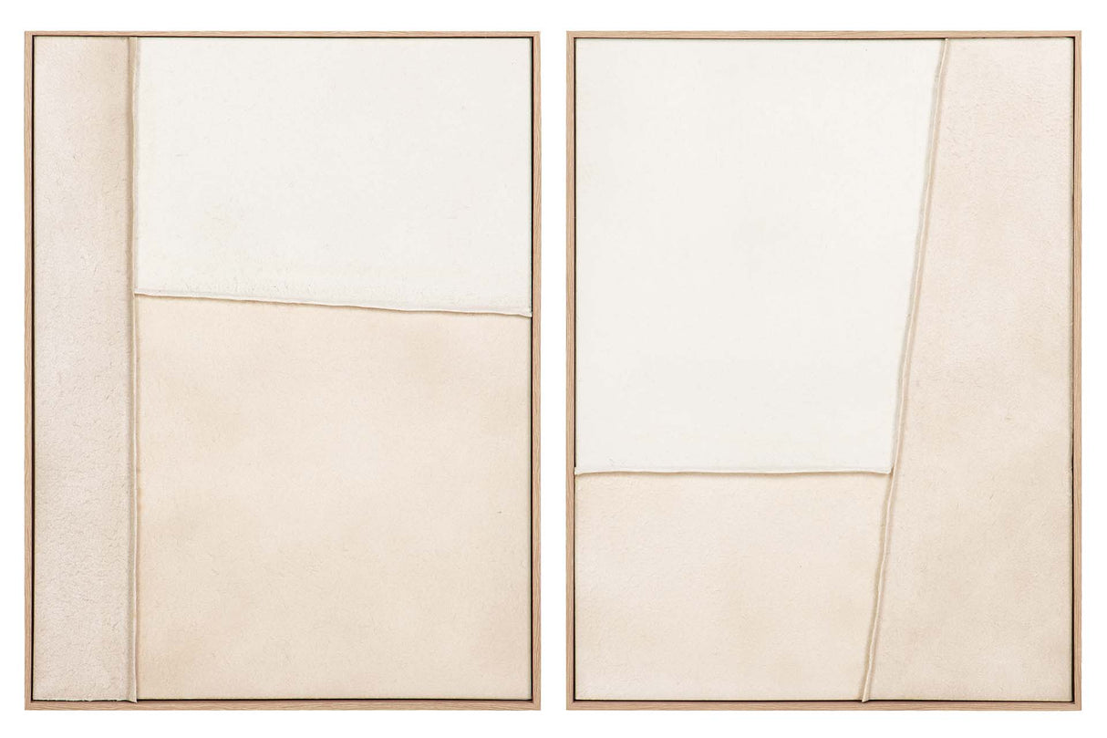 SET 2 CUADROS CON RELIEVE 60x3x80 CM