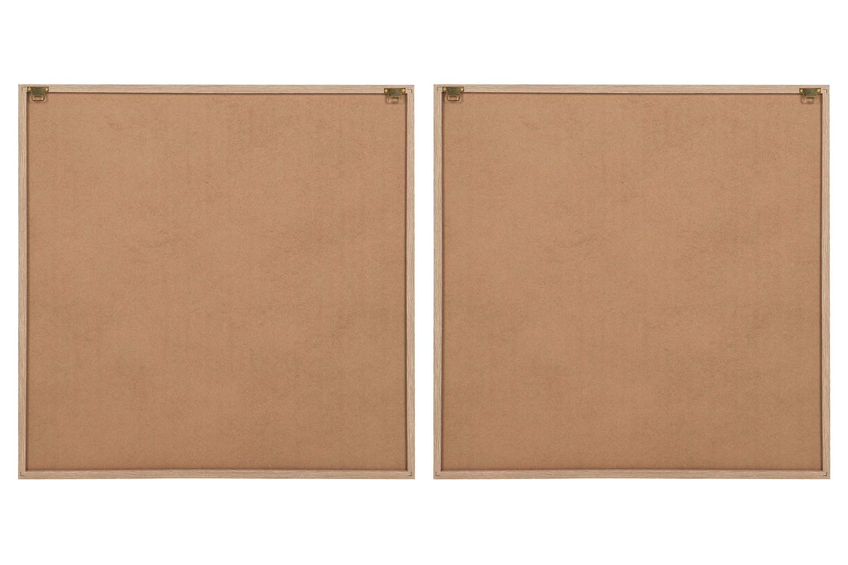 SET 2 CUADROS PAPEL ARROZ CON RELIEVE 80x3x80 CM