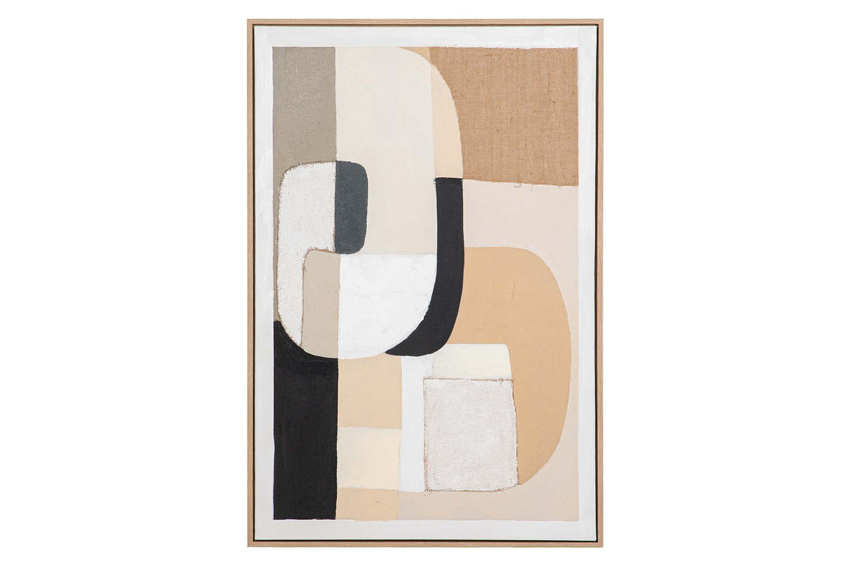 CUADRO ABSTRACTO 50% PINTADO A MANO 80x4x120 CM