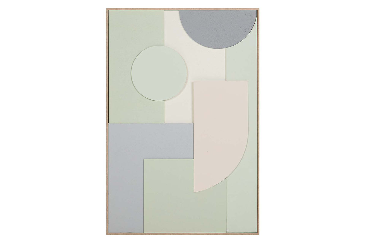 CUADRO ABSTRACTO CON RELIEVE 80x4x120 CM