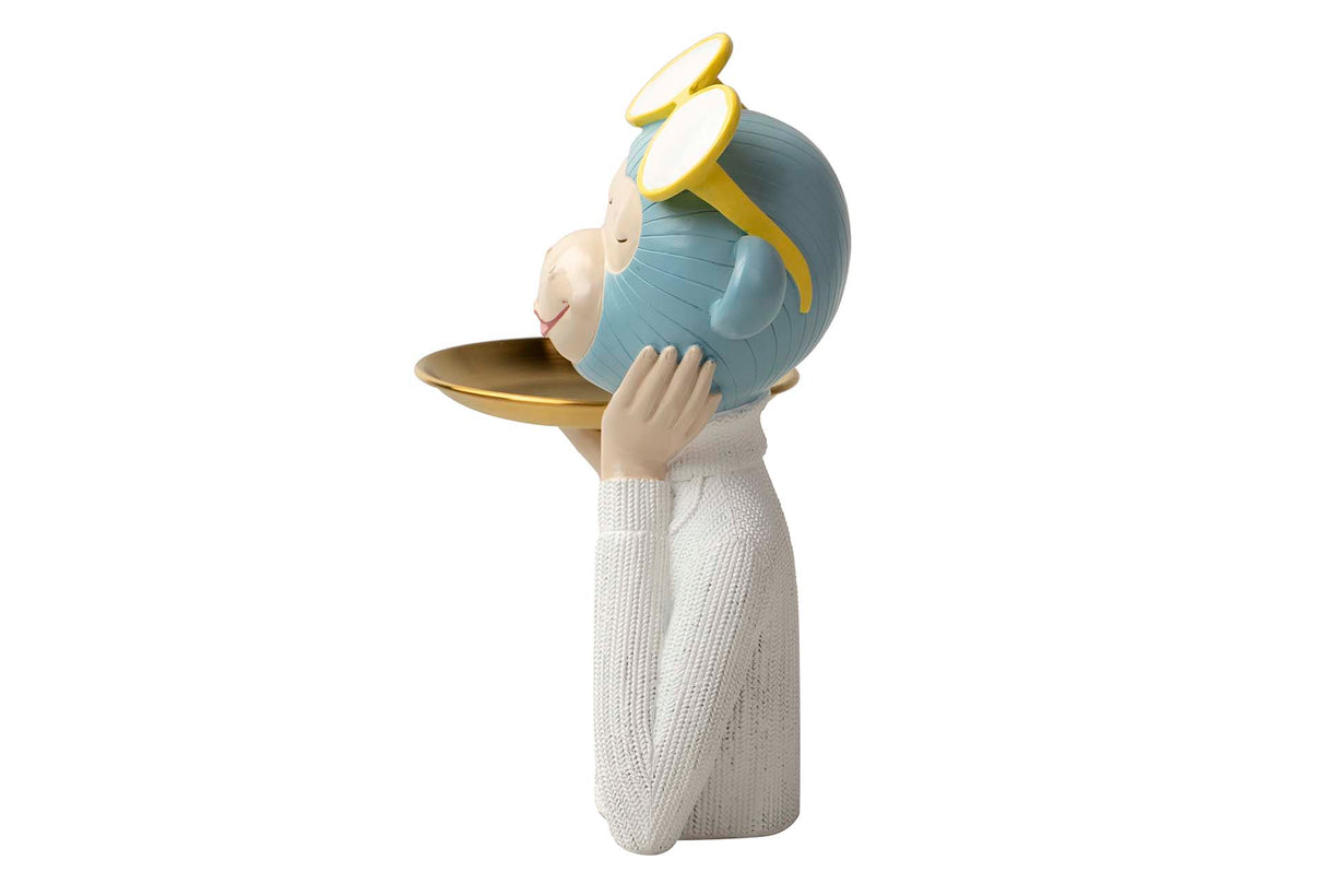 Büsten -Affenharz Tablett 23x11x28 cm