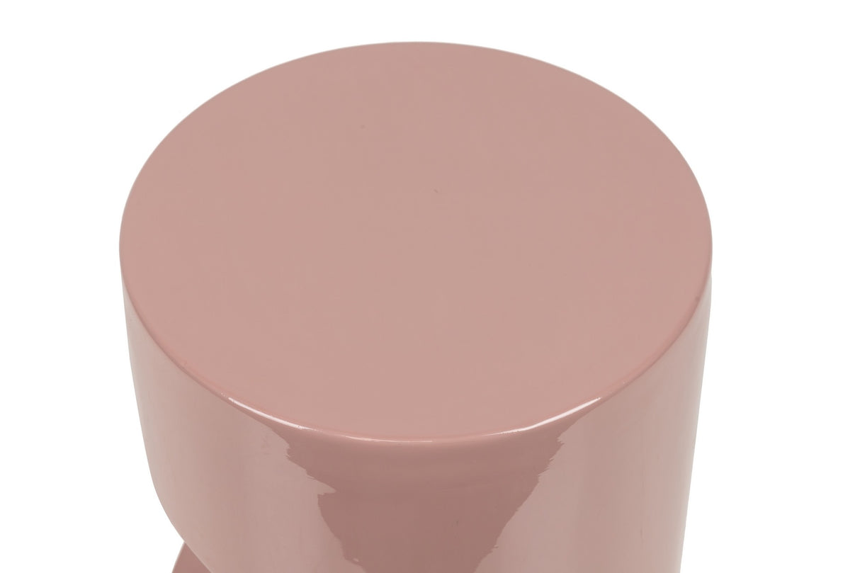 Tabouret en métal rose 30x30x40 cm