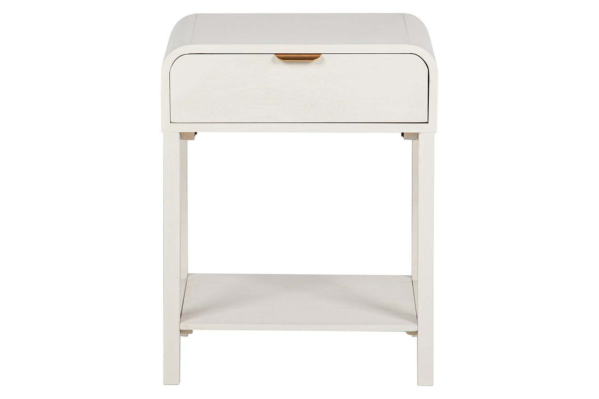 MESITA MDF PINO BLANCO DORADO 48x36x61 CM