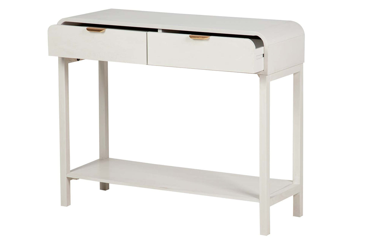 Console MDF Pino White Golden 90x32x75 cm
