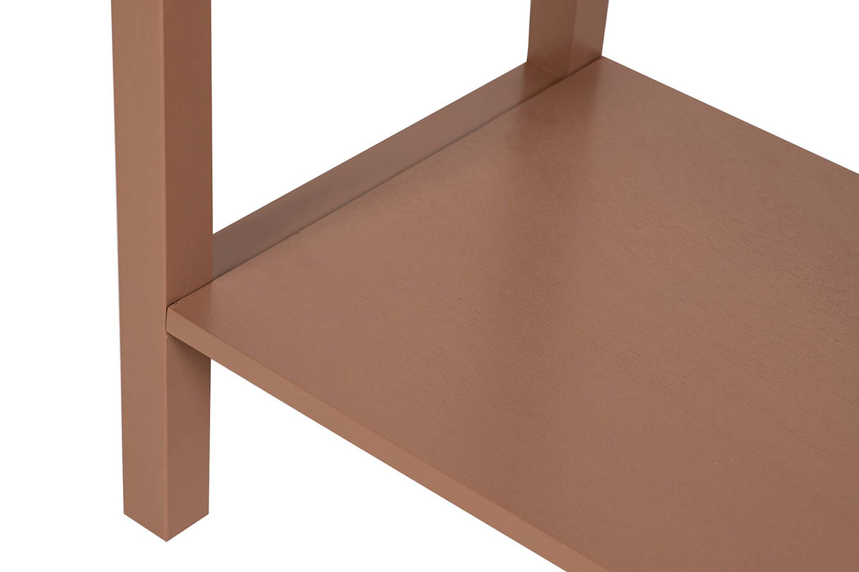 CONSOLA 2 CAJONES PINO MDF MARRON 90x32x75 CM