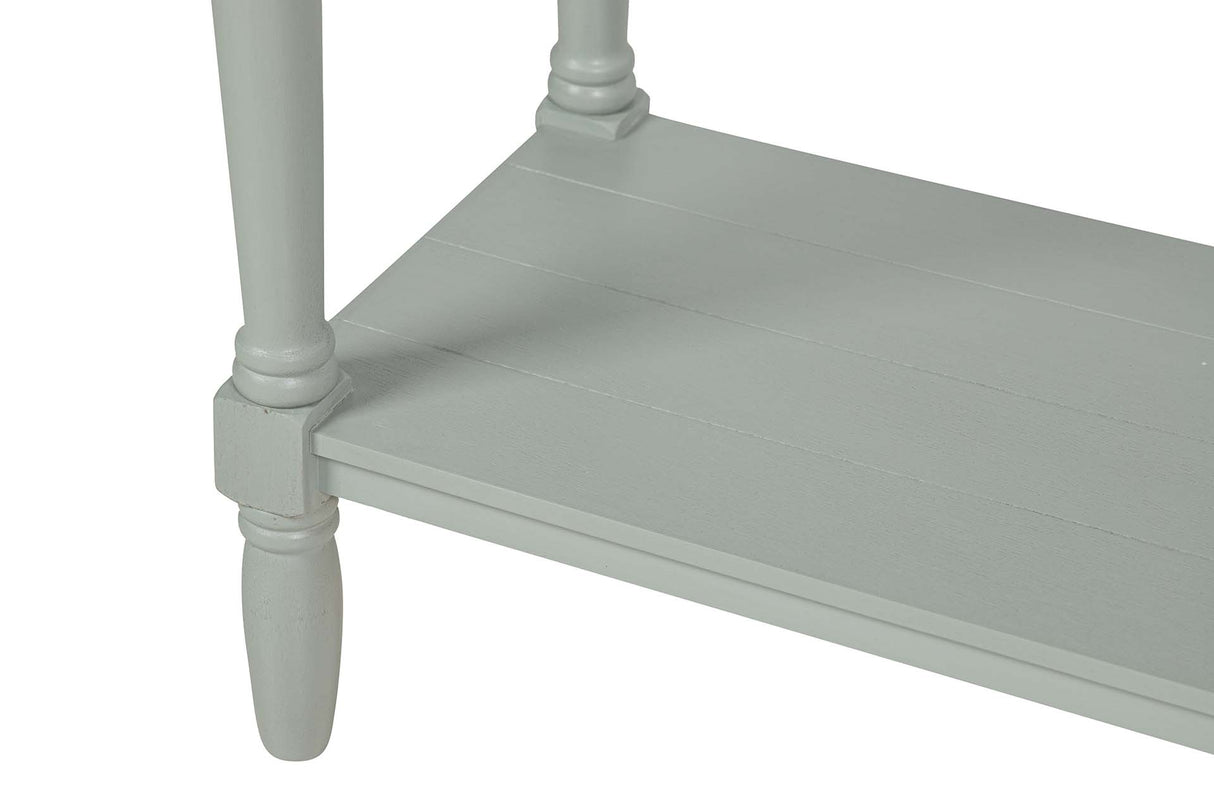 CONSOLA 2 CAJONES PINO MDF GRIS 90x33x75 CM