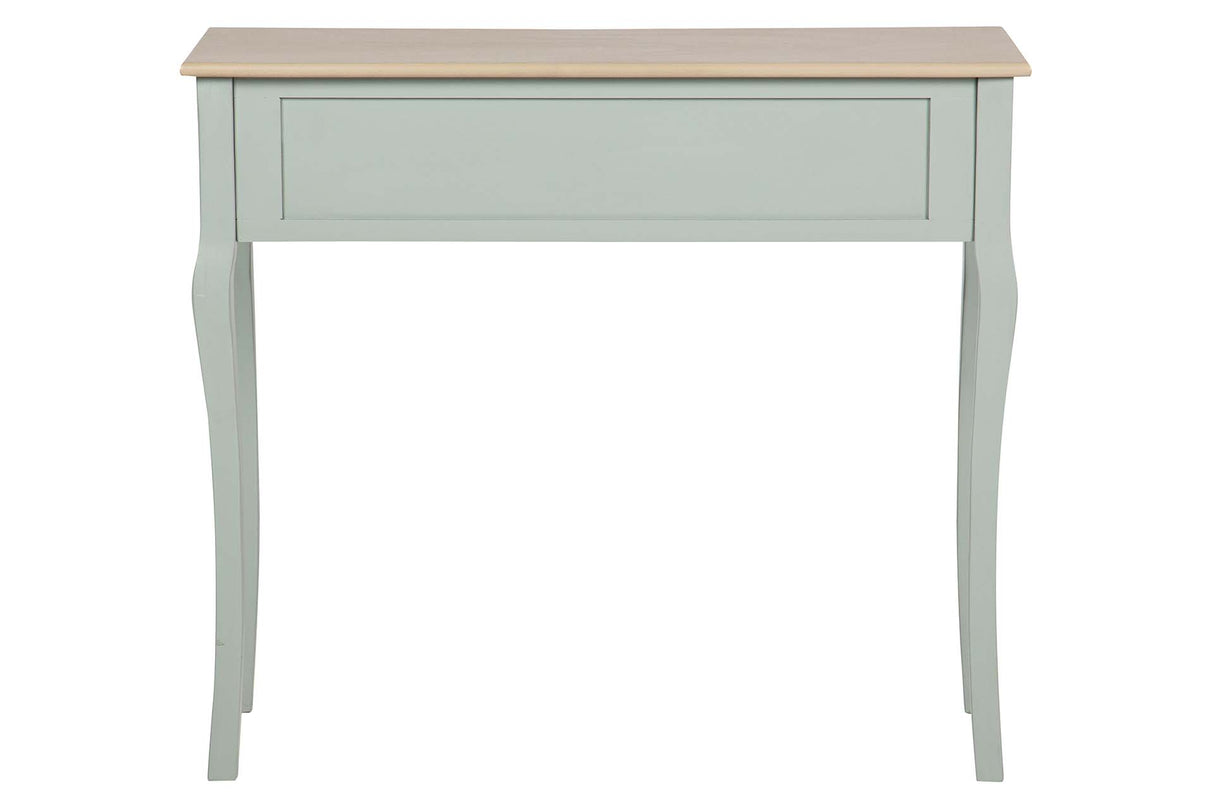 CONSOLA 2 CAJONES PINO MDF GRIS 90x38x78 CM