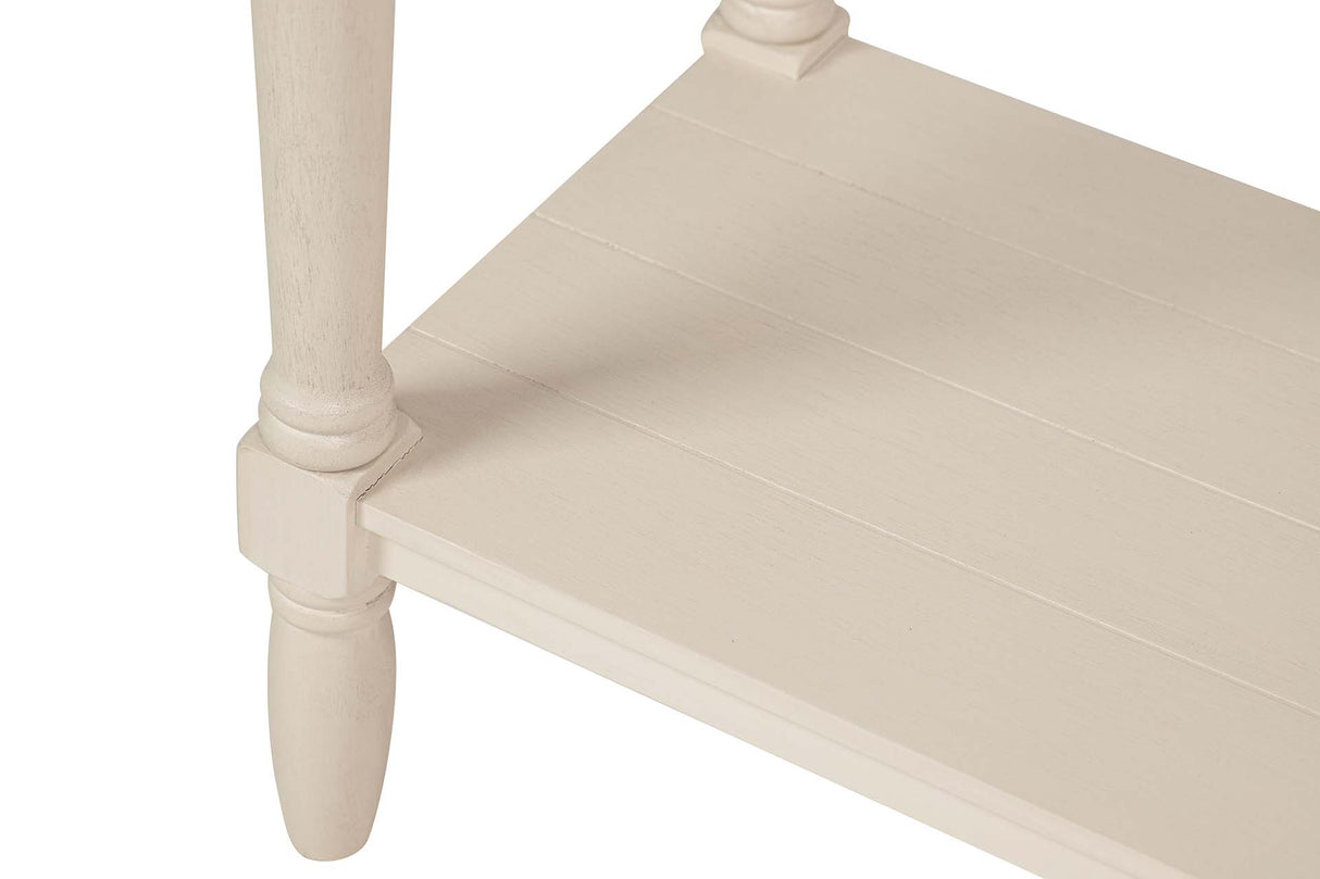 CONSOLA 2 CAJONES PINO MDF BEIGE 90x35x75 CM