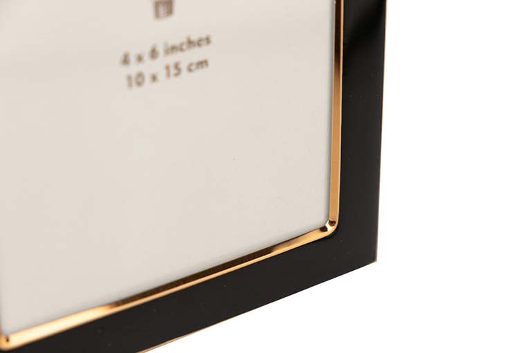 PORTAFOTOS METAL NEGRO 10x15 CM