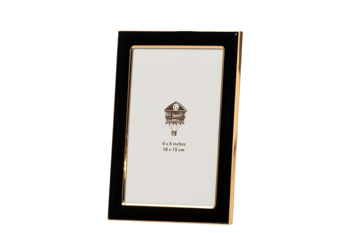 PORTAFOTOS METAL NEGRO 10x15 CM