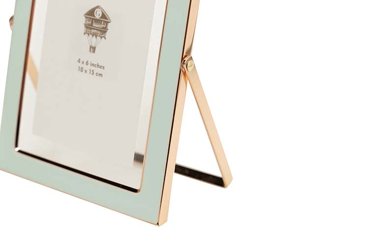 PORTAFOTOS METAL VERDE 10x15 CM