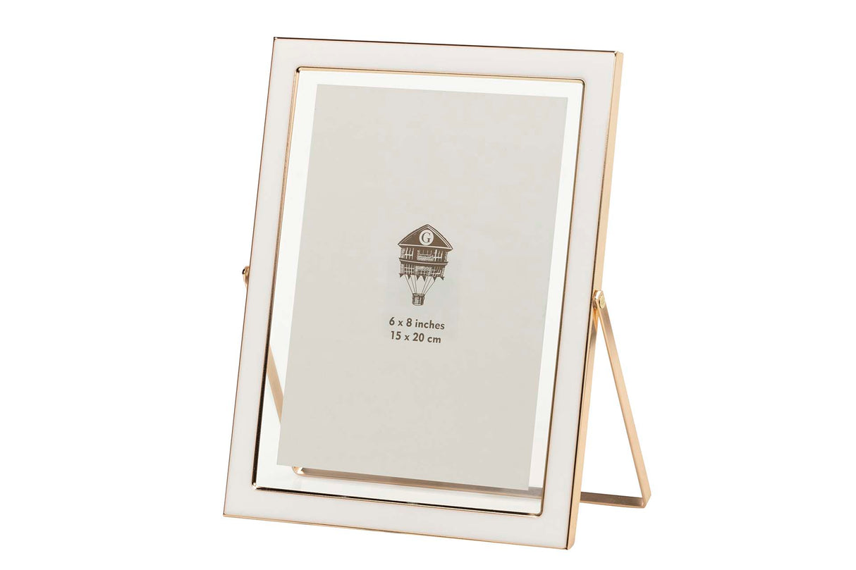 PORTAFOTOS METAL BLANCO 15x20 CM