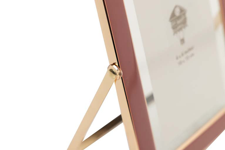 PORTAFOTOS METAL ROSA 10x15 CM