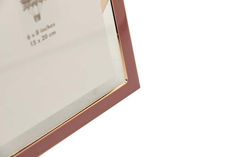 PORTAFOTOS METAL ROSA 15x20 CM