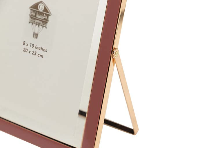 PORTAFOTOS METAL ROSA 20x25 CM