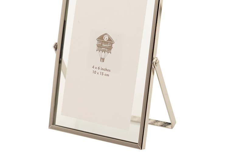 PORTAFOTOS METAL PLATEADO 10x15 CM