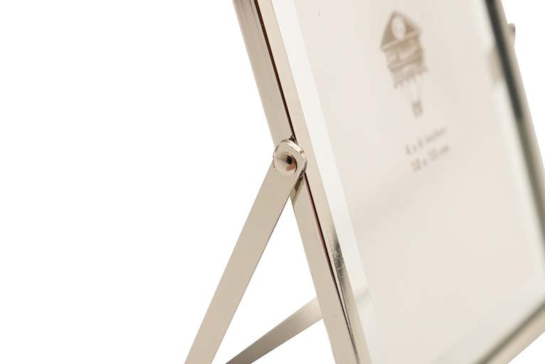 PORTAFOTOS METAL PLATEADO 10x15 CM