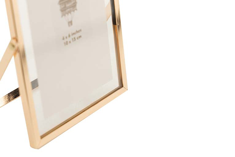 PORTAFOTOS METAL DORADO 10x15 CM