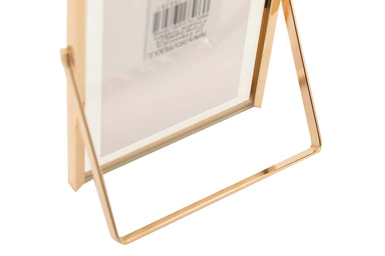 PORTAFOTOS METAL DORADO 10x15 CM