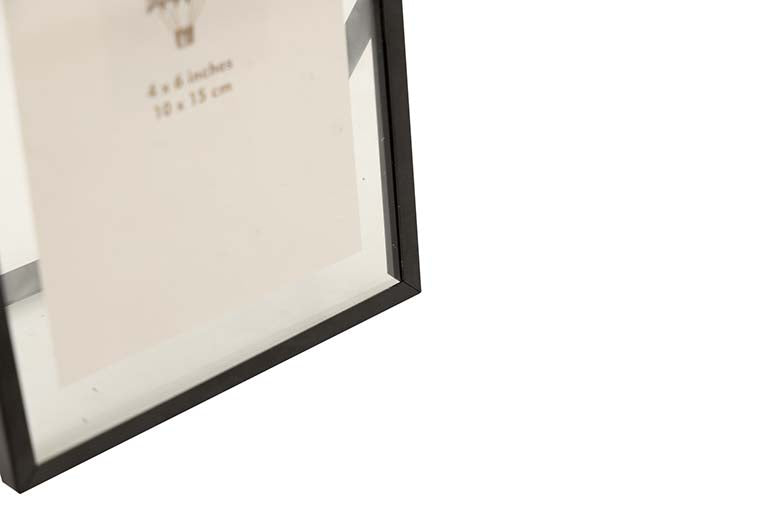 PORTAFOTOS METAL NEGRO 10x15 CM