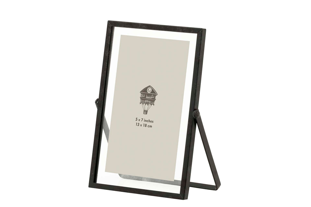 PORTAFOTOS METAL NEGRO 13x18 CM