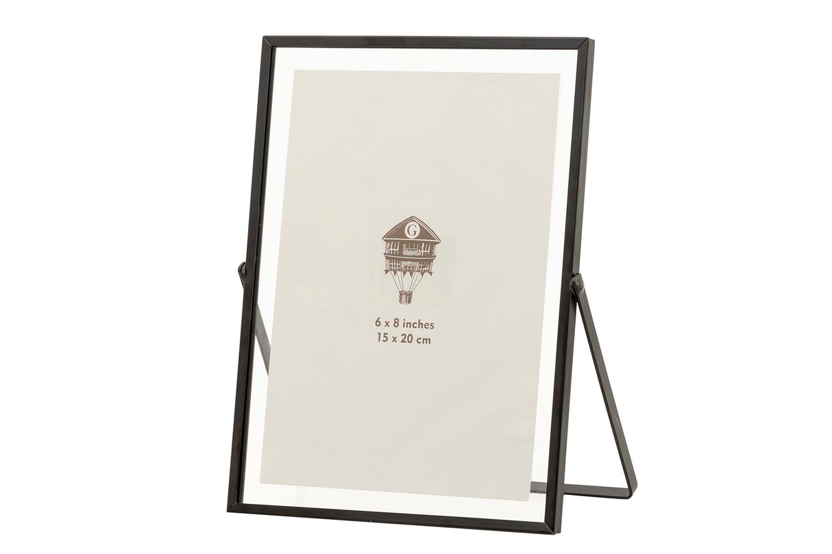 PORTAFOTOS METAL NEGRO 15x20 CM