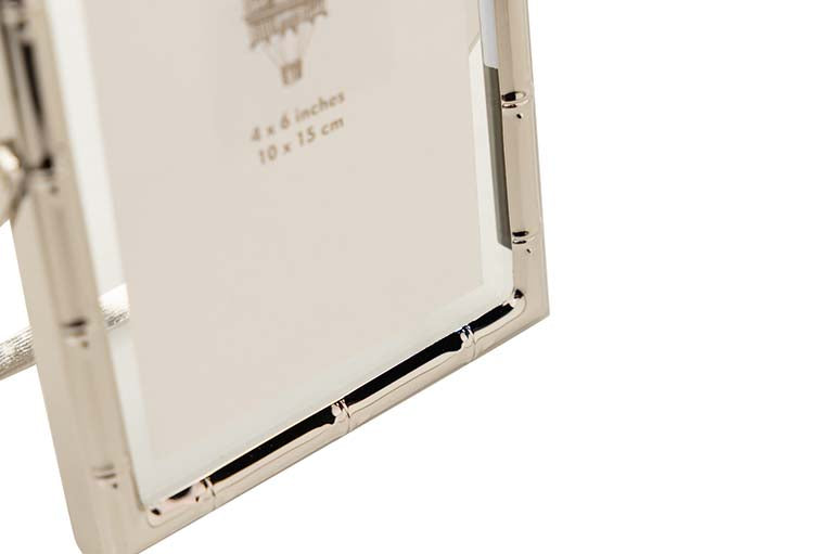 PORTAFOTOS METAL PLATEADO 10x15 CM