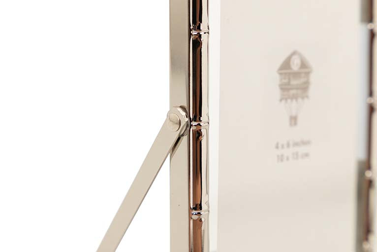 PORTAFOTOS METAL PLATEADO 10x15 CM