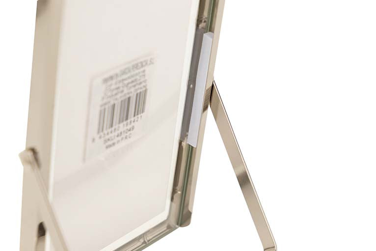 PORTAFOTOS METAL PLATEADO 10x15 CM