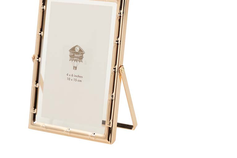 PORTAFOTOS METAL DORADO 10x15 CM