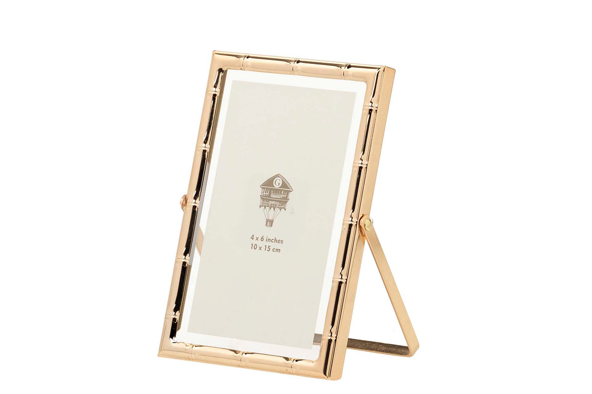 PORTAFOTOS METAL DORADO 10x15 CM