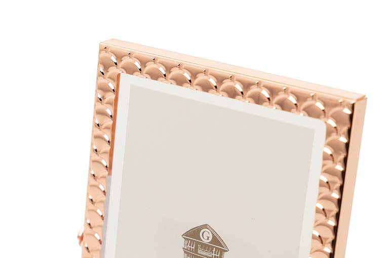 PORTAFOTOS METAL ROSA 10x15 CM